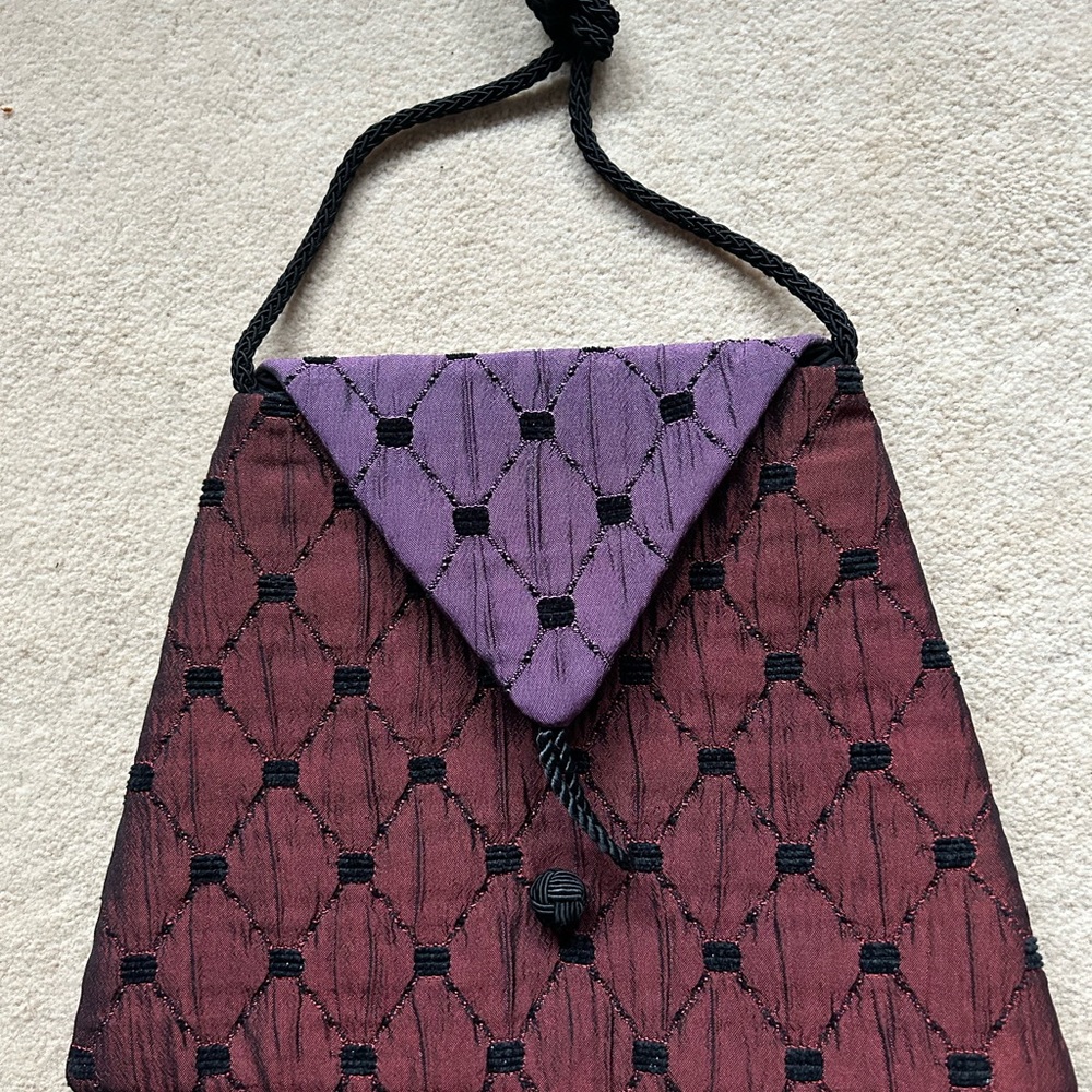 Dana Herbert bag made in Portland , Or. Soft cord strap shimmer fabrics